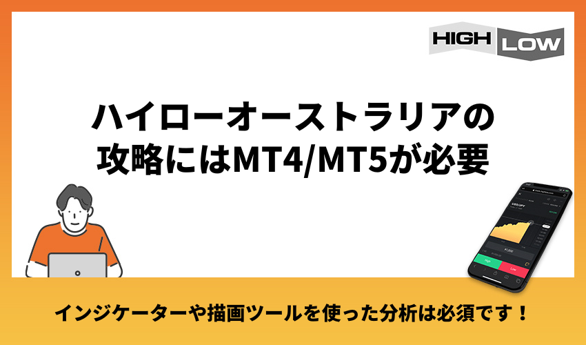 ハイローオーストラリアの攻略にはMT4/MT5が必要