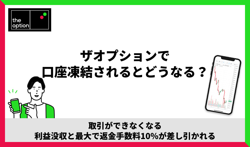 ザオプションで口座凍結されるとどうなる？