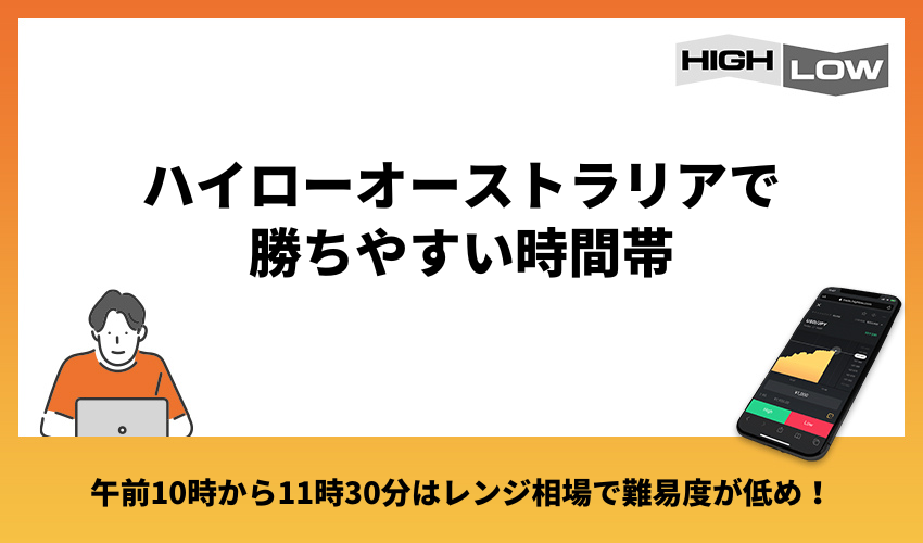 ハイローオーストラリアで勝ちやすい時間帯