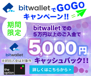 bitwalletでGOGOキャンペーン｜5000円キャッシュバック